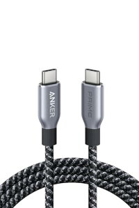 Anker Prime ���ϋv�i�C���� USB-C & USB-C �P�[�u�� 240W USB PD�Ή� USB 2.0 iPhone 16 / 16 Pro MacBook Pro/Air iPad Pro/Air 5 Galaxy S25 Pixel LG �Ή� 1.8m