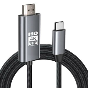 �y4K�Ή��z HDMI Type-C to Hdmi �P�[�u�� HDM I �ϊ��P�[ �u�� USB Type-C �ϊ��A�_�v�^�[ hdm i �P�[ �u�� 2M �X�}�z �e���r �~���[�����O AV �ڑ� �P�[�u�� ���j�^�[ �i�C�����bMac-Book/i-Pad Pro/Air/mini/i-Phone1
