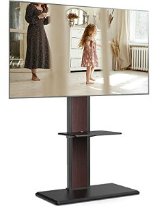 FITUEYES �e���r�X�^���h 32-65�C���`�e���r�Ή� �Ǌ� �e���r�� �w�ʎ��[�t �����p�x���߉\ �ω׏d40kg ���i�I�ꖇ�t �u���b�N �E�H�[���i�b�g ���\���p F02W2462L