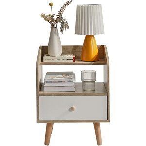 IBUYKE �T�C�h�e�[�u�� �i�C�g�e�[�u�� �x�b�h�T�C�h�e�[�u�� �x�b�h������[ ���@�\ 30cm x 37cm x 48cm ���o���t�� ���[�t�� ���r���O �Q�� �x�b�h�� �\�t�@�̉� �g���ȒP JPWNS001N