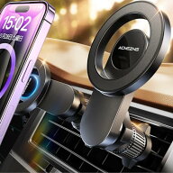 スマホホルダー 車 マグネット ACMEZING 車 スマホスタンド【史上最強の磁力&強化金属フック】magsafe 車…