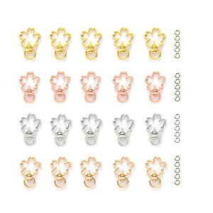 YFFSFDC �L�[�z���_�[���� 20�� ��]�J���t�� �����^�b�`�L�[�z���_�[ �J���C�C DIY�p�p�[�c ���� �L�[�����O �V���o�[ �S�[���h�Ȃ�4�F (�ԃL�[�z���_�[)