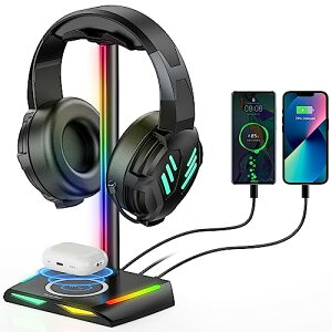 New Bee �w�b�h�z���X�^���h ��� �w�b�h�Z�b�g�X�^���h RGB���C�g�t TypeC��USB�|�[�g�t �f�[�^�]��/�[�d �L�� �w�b�h�t�H���z���_�[ �g�ݗ��ĊȒP ���� ����~�� ���@�\ �w�b�h�z���n���K�[ ��