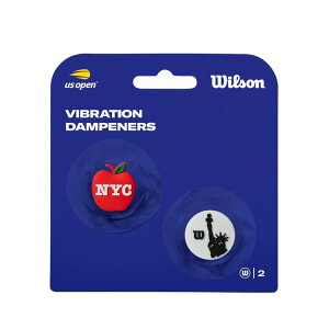 Wilson(ウィルソン) US OPEN DAMPENERS ( US オープン ダンプナー ) レッドブラック WR8412201001 振動止め 2個入-【レーヴスポーツ】