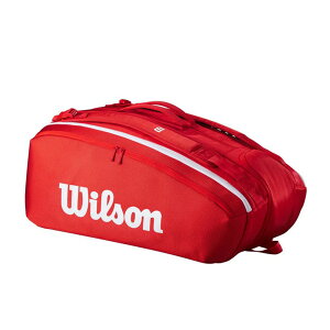 [���i�ڍא�������] Wilson(�E�B���\��) SUPER TOUR RED 15PK ( �X�[�p�[�c�A�[ ���b�h 15PK ) ���P�b�g�o�b�O �ő�15�{���[ WR8036601001 2025�N���f�� r-�y���[���X�|�[�c�z