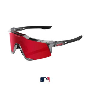 100%(�����n���h���b�h) �T���O���X SPEED CRAFT �X�s�[�h�N���t�g MLB Authentic Polished Translucent GreyHiPERR Fire Red Mirror Lens 60007-10075 �g�����X���[�Z���g�O���[