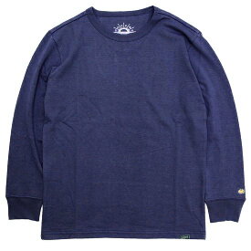 GOHEMP ゴーヘンプ｜SUN BLEND WARMER L/S TEE (アズールブルー)(静電気の起きにくいインナー)