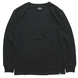 GOHEMP ゴーヘンプ｜SUN BLEND WARMER L/S TEE (マットブラック)(静電気の起きにくいインナー)