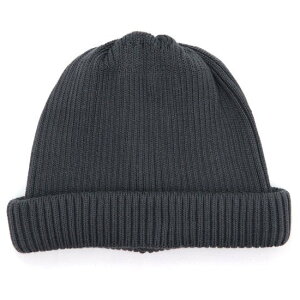 ROTOTO ���g�g�bCOTTON ROLL UP BEANIE (�_�[�N�O���C)(�j�b�g�X �R�b�g���j�b�g)