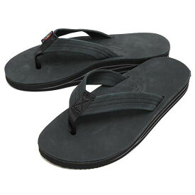 Rainbow Sandals レインボーサンダル｜Double Layer Sandal (ブラック)(サンダル)