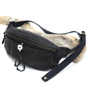 Nasngwam �i�X���O�����b×Early Morning DEERSKIN BODY BAG A (�u���b�N)(���v�{�f�B�o�b�O)