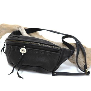 Nasngwam �i�X���O�����b×Early Morning DEERSKIN BODY BAG B (�u���b�N)(���v�{�f�B�o�b�O)