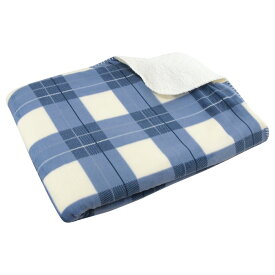 2枚合わせ毛布 ハーフサイズ ハーフケット 毛布 チェック柄 2枚合わせ 合わせ毛布 とろける ブランケット ジュニア毛布 ジュニアケット 100×140cm もうふ あったか毛布 フランネル シープボア マイヤー毛布 洗える ナチュラル 北欧 【2枚合わせ毛布】 【送料無料】