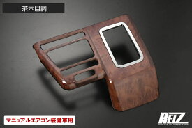 【REIZ(ライツ)】茶木目調 S700系 アトレー(X) ハイゼットカーゴ マニュアルエアコン車専用 シフトゲートパネル // ハイゼットデッキバン デッキバン インパネ インテリアパネル S700V S710V S700W S710W S700 S710 シフトパネル