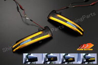 [流れるウインカー] メルセデスベンツ Eクラス W212/S212/C207 ドアミラー用LEDウインカーレンズ 左右セ…