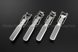 ネコポス発送 S500系 前期 後期 / S200系 ハイゼットトラック 鏡面仕様ステンレス製アオリハンドル 4ピース ハイゼット ハイゼットジャンボ ノブ 軽トラ メッキパーツ アオリハンドル ピクシストラック サンバートラック グランドキャブ