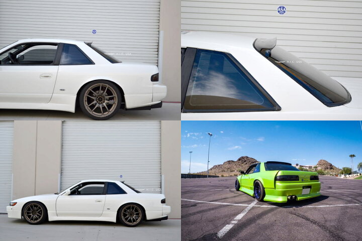 楽天市場】期間限定価格！S13型シルビア H.I.C.製 リアルーフバイザー 