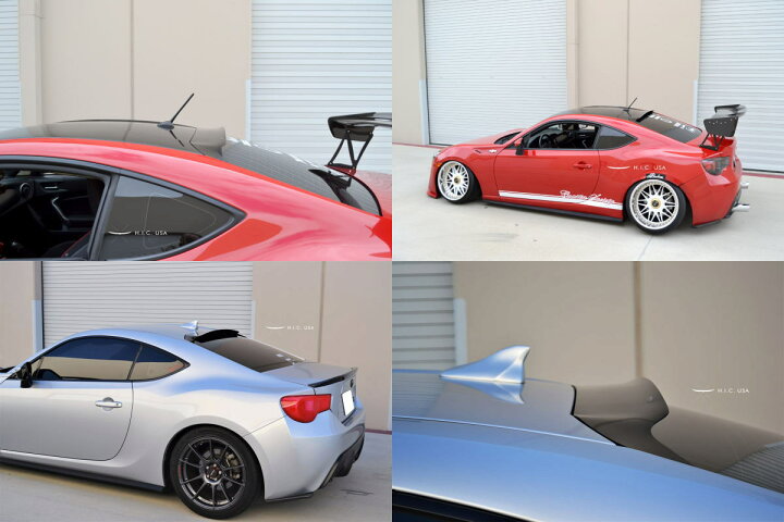 楽天市場】86(ZN6)/BRZ(ZC6) H.I.C.製 リアルーフバイザー //リア 