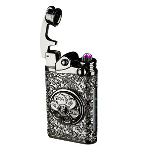 RSBYE アークライター USB充電式ライター レトロライター ファッションライター 防風ライター おかしいライター 電気ライター 電池残量表示ライター ポータブルライター ギフトライター