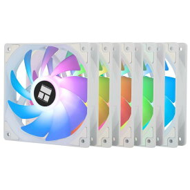 THERMALRIGHT TL-C12CW-S X5 CPU エア ファン 120mm ARGB ケース クーラー 、S-FDB ベアリング付き PWM サイレント コンピューター 、最大 1550 RPM、5 ファン パック