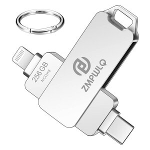iPhone USB[ [Apple MFiF iOS 15/16Ή] 2 in 1 Lightning+ USB Type-C[q Ot ʐ^EobNAbv OhCu Xg[W ] tbV f[^ۑ iPad
