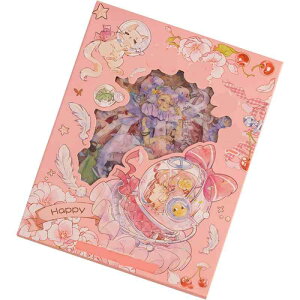 Alideco シール フレークシール コラージュ 素材 かわいい レトロ 水彩 手描な植物や花、ロリの女の子, | スケジュール 手帳 アルバム デコ 手紙 カレンダー | 50?(300枚) セット