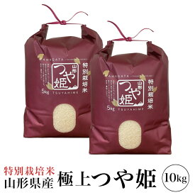 精米 令和7年産 極上 つや姫 10kg (5kg×2) 特A 特別栽培米 山形県産 精米 白米 産地直送 受注精米 卵かけご飯 ライス ご飯 丼 おにぎり ご飯のお供 米 炊き込みご飯 東北 炊飯 冷めても おいしい 艶 食味ランキング特A