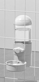 ペット自動給水器 ケージ 固定 みずのみ器 ペット給水器 大容量 電源不要 プラスチック ペットボトル ウォーターボトル 500Ml 吊り下げ式 重力給水器 猫犬 うさぎ用 お留守番対応 熱中症を防ぐ 転倒防止 漏れ防止 ペット用品 いぬ ねこ ウサギ 水飲み器 小動物用品 グレー