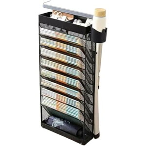 本棚 書類ワゴン キャスター付き 大容量本棚 6層/8層 デスク周り デスク下 ブックスタンド ブックエンド コンパクト 分類収納 スリム 省スペース 組立式 ファイルワゴン 書類 棚 教科書 収納