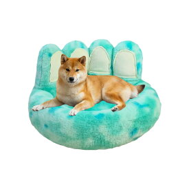 ペットベッド 猫 犬 小型犬 ふわふわ 肉球型 クッション 洗える 滑り止め付き 冬用 保温 防寒 暖かい 室内用 柔らかい ペット用ベッド 可愛い おしゃれ ペット用品 70cm