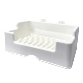 ウサギのトイレ おしっこパントレイ トイレボックス フェンスコーナートイレボックス ペットトイレ チンチラ、フェレット、ケージアクセサリー用