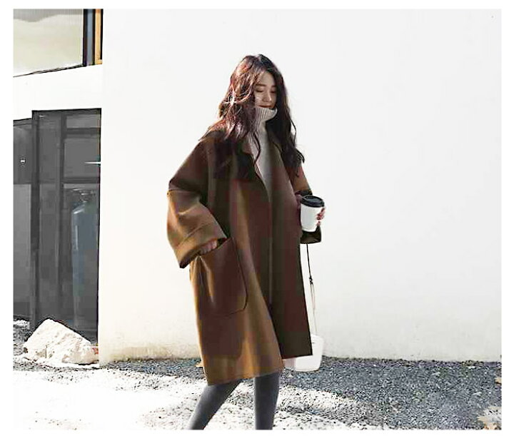 楽天市場 黒 コート レディース 冬 ロング ゆったり きれいめ アウター 軽い 茶色 ロングコート 40代 50代 ドロップショルダー 羽織り 裏地なし オーバーサイズ 大きいサイズ おしゃれ ビッグコート ビッグシルエット ガウンコート ジャケット Clf155 P Reward