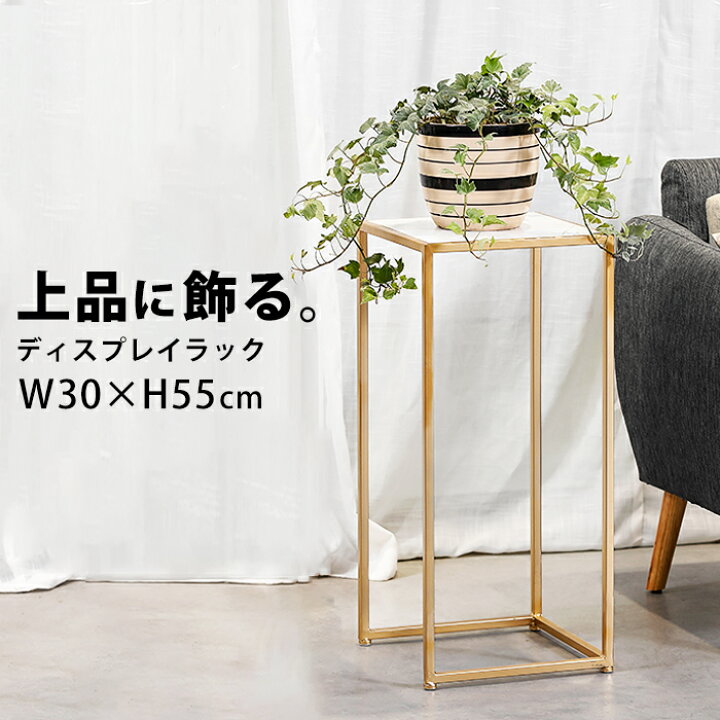 楽天市場 花台 スタンド 花瓶 フラワースタンド 室内 おしゃれ ゴールド 白 北欧 インテリア 観葉植物 プランタースタンド 観葉 植物 消毒液 置き台 台 玄関 スリム ラック アイアン ディスプレイ ミニ ガーデニング 雑貨 飾り台 架台 奥行30 高さ55cm Fnt85 P