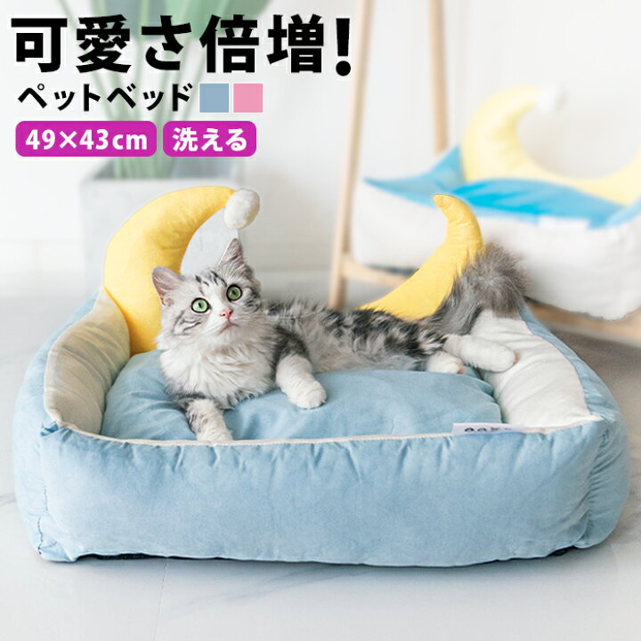 楽天市場 犬 ベッド おしゃれ 洗える ペットベッド ペットクッション かわいい 小型犬 猫 ペット ペット用 犬用 猫用 ふとん ベット ペットベット クッション ぽんぽん 犬ベッド 猫ベッド 猫グッズ やわらかい 可愛い すべすべ 夏 夏用 水色 Pet177 P Reward
