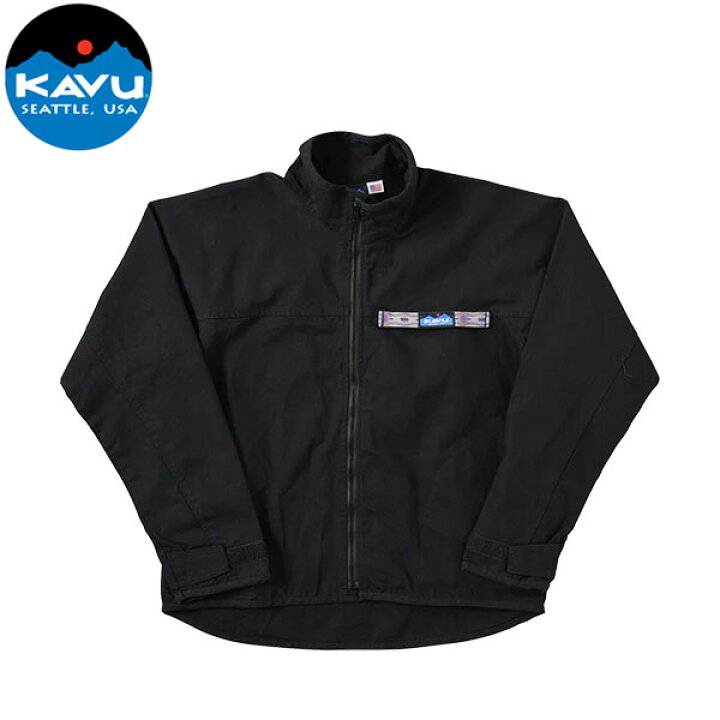 楽天市場】カブー KAVU メンズ フルジップ スローシャツ ブラック 