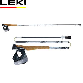 LEKI レキ トレッキングポール クロストレイルFX.One スーパーライト 110ホワイト 三段折りたたみ式 2本組 杖 CARAVAN キャラバン 1300452 LEK1300452110
