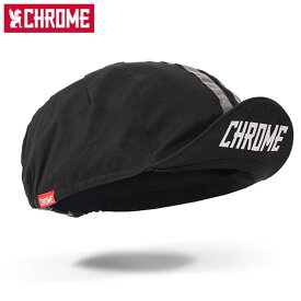 クローム CHROME 帽子 キャップ メンズ レディース CYCLING CAP クローム サイクリング キャップ BLACK ブラック サイズ調整可能 反射材 AC211BK CRMAC211BK