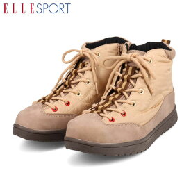 エル スポーツ ELLESPORT レディース 靴 レースアップブーツ ESP12561 BEIGE 撥水 マドラス madras ELLESP12561BEG