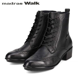 マドラスウォーク madras Walk レディース ゴアテックス レースアップブーツ ショートブーツ MWL1115 BLACK 防水透湿 MADMWL1115BLA