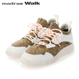 マドラスウォーク madras Walk レディース ゴアテックス スニーカー シューズ MWL2200 WHITE/ORANGE 防水透湿 MADMWL2200WHTORA