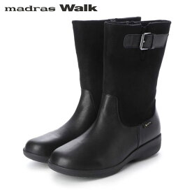 マドラスウォーク madras Walk レディース ゴアテックス ミドルブーツ MWL2207 BLACK 防水透湿 防滑 MADMWL2207BLA