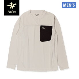 フォックスファイヤー Foxfire メンズ 防虫長袖Tシャツ SCプリモクルー ホワイトxブラック 防虫 スコーロン 釣り FOX5215594250