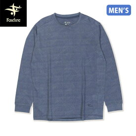 フォックスファイヤー Foxfire メンズ 防虫長袖Tシャツ SCウィンドパスクルー ネイビー 防虫 スコーロン 釣り FOX5215635046