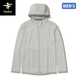 フォックスファイヤー Foxfire メンズ パーカー 薄手 SCフーディ ライトグレー(021) 防虫 吸汗 スコーロン UVカット FOX5215140021