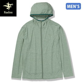 フォックスファイヤー Foxfire メンズ パーカー 薄手 SCフーディ アッシュグリーン(246) 防虫 吸汗 スコーロン UVカット FOX5215140246