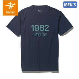 セール フォックスファイヤー Foxfire メンズ Tシャツ CシールドFFロゴティーS/S C-SHIELD FF Logo Tee S/S 半袖 カットソー UVカット ネイビー T-FOX5215325046