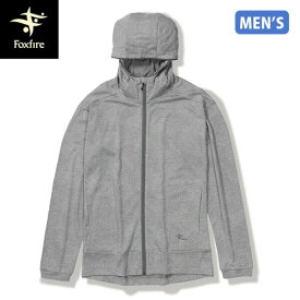 フォックスファイヤー Foxfire メンズ パーカー SCウィンドパスフーディ ライトグレー(021) 防虫 吸汗 スコーロン UVカット FOX5215456021