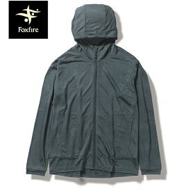 フォックスファイヤー Foxfire メンズ パーカー SCウィンドパスフーディ 防虫 UVカット 軽量 チャコール（023） FOX5215456023