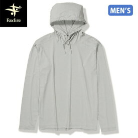 フォックスファイヤー Foxfire メンズ パーカー SCプルオーバーフーディ ライトグレー(021) 防虫 吸汗 スコーロン UVカット FOX5215593021