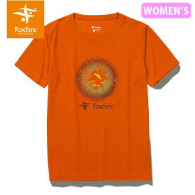 セール フォックスファイヤー Foxfire レディース Tシャツ CシールドパースペクティブT S/S 半袖 トレッキング キャンプ オレンジ T-FOX8215360085